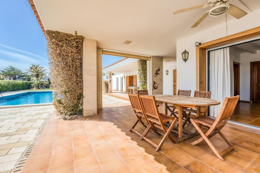La Calma Espectacular Villa Con Jardin Y Piscina En Menorca S'Algar Extérieur photo